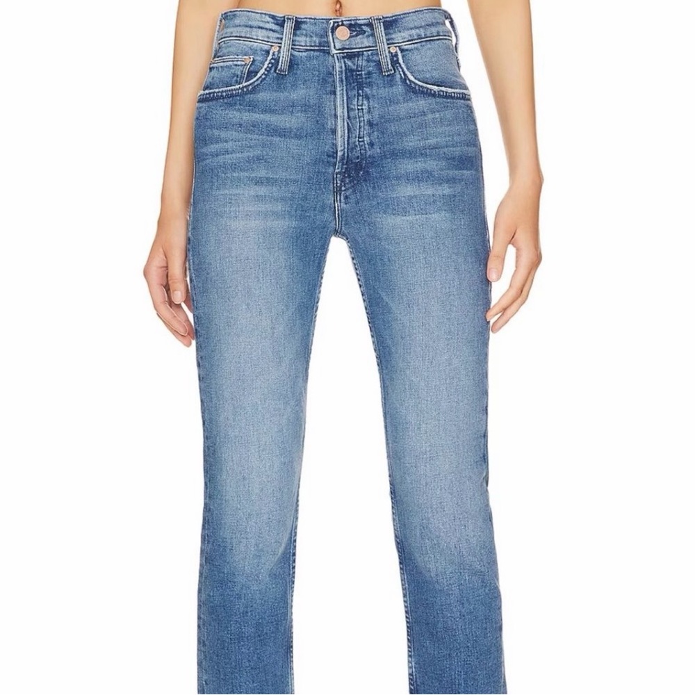 MOTHER NWT Tomcat Ankle Fray Denim Jeans Size 31